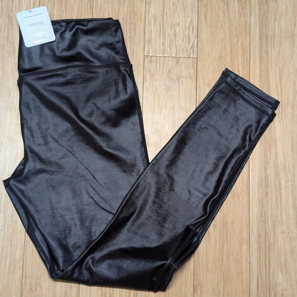 Fabletics Pants - NWT Fabletics Motion365+ Black Shine Leggings Size L